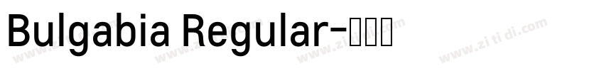 Bulgabia Regular字体转换